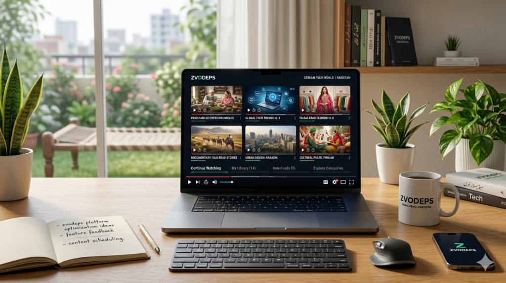 Zvodeps streaming platform interface showing user-friendly features and content library